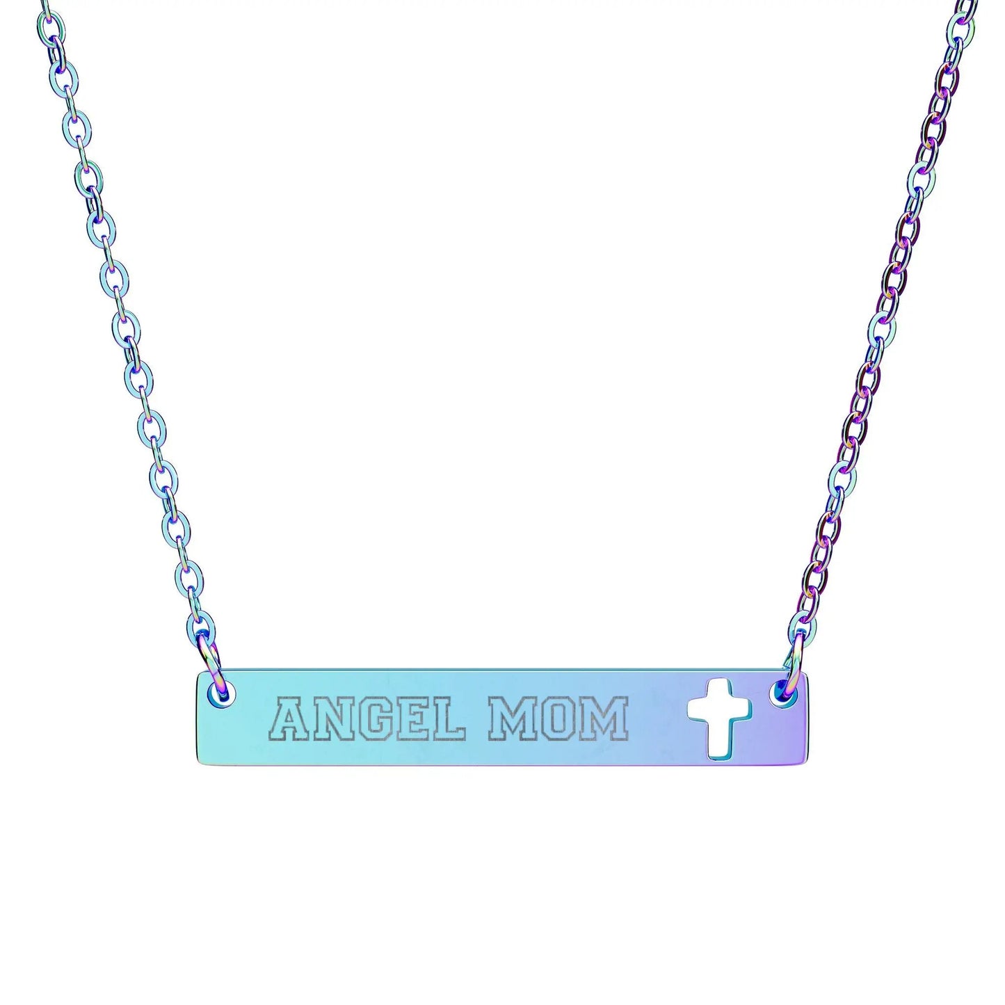Personalized Cross Bar Necklace - Stitched For You Embroidery Co.