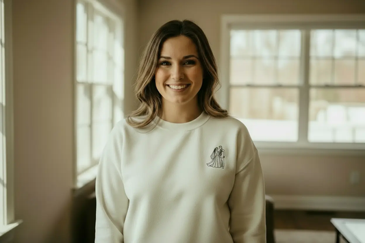 Full body with bigger wedding embroidery