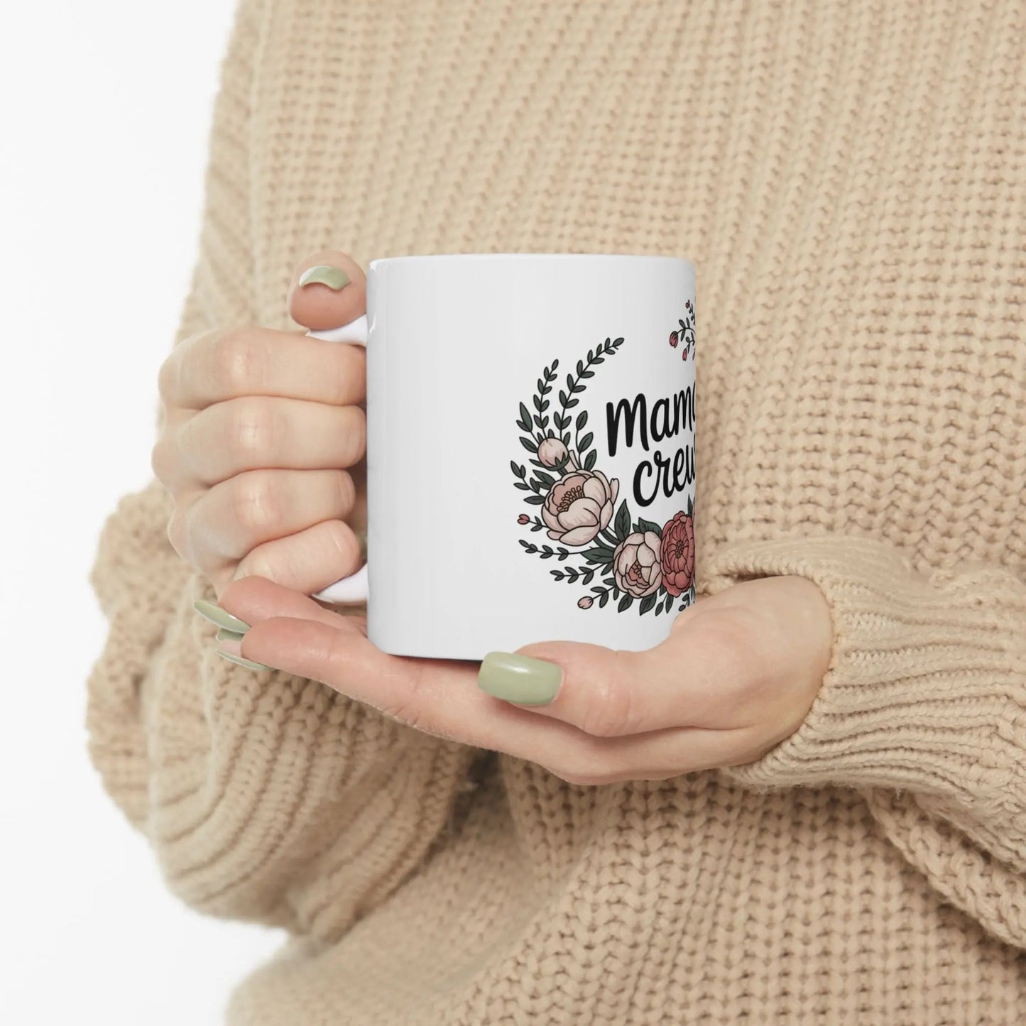Mama Crew Ceramic Mug - Stitched For You Embroidery Co.