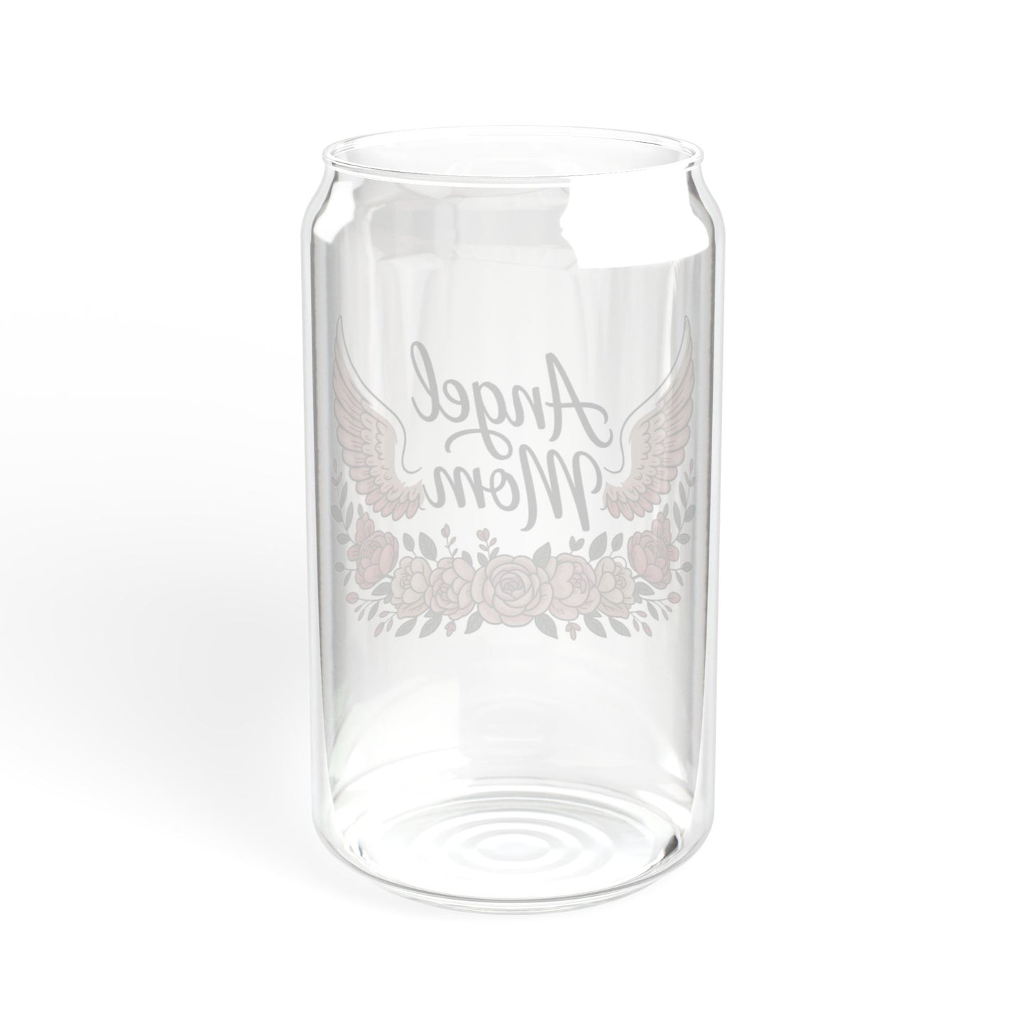 Glassware Sipper Cup For Angel Moms - Stitched For You Embroidery Co.