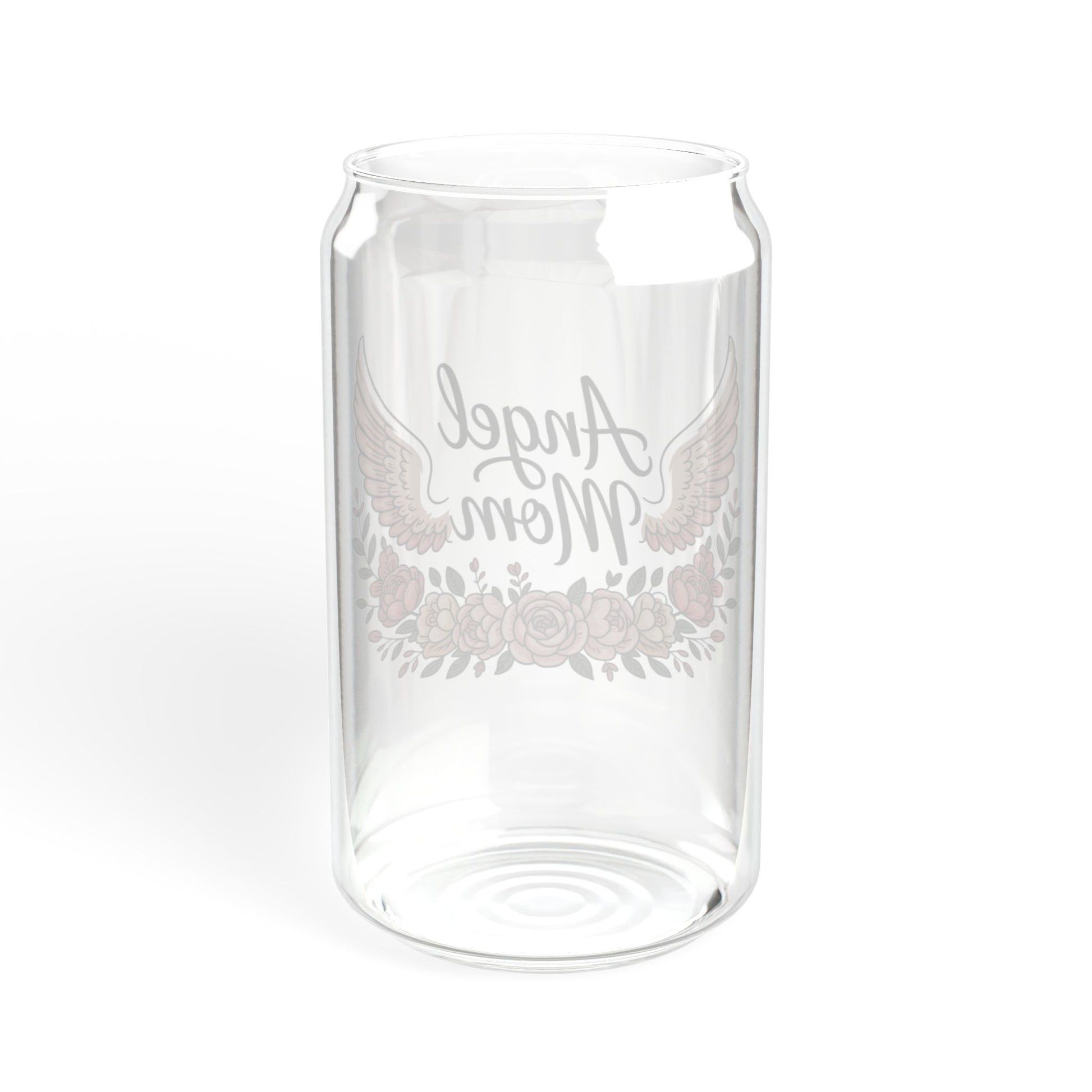 Glassware Sipper Cup For Angel Moms - Stitched For You Embroidery Co.