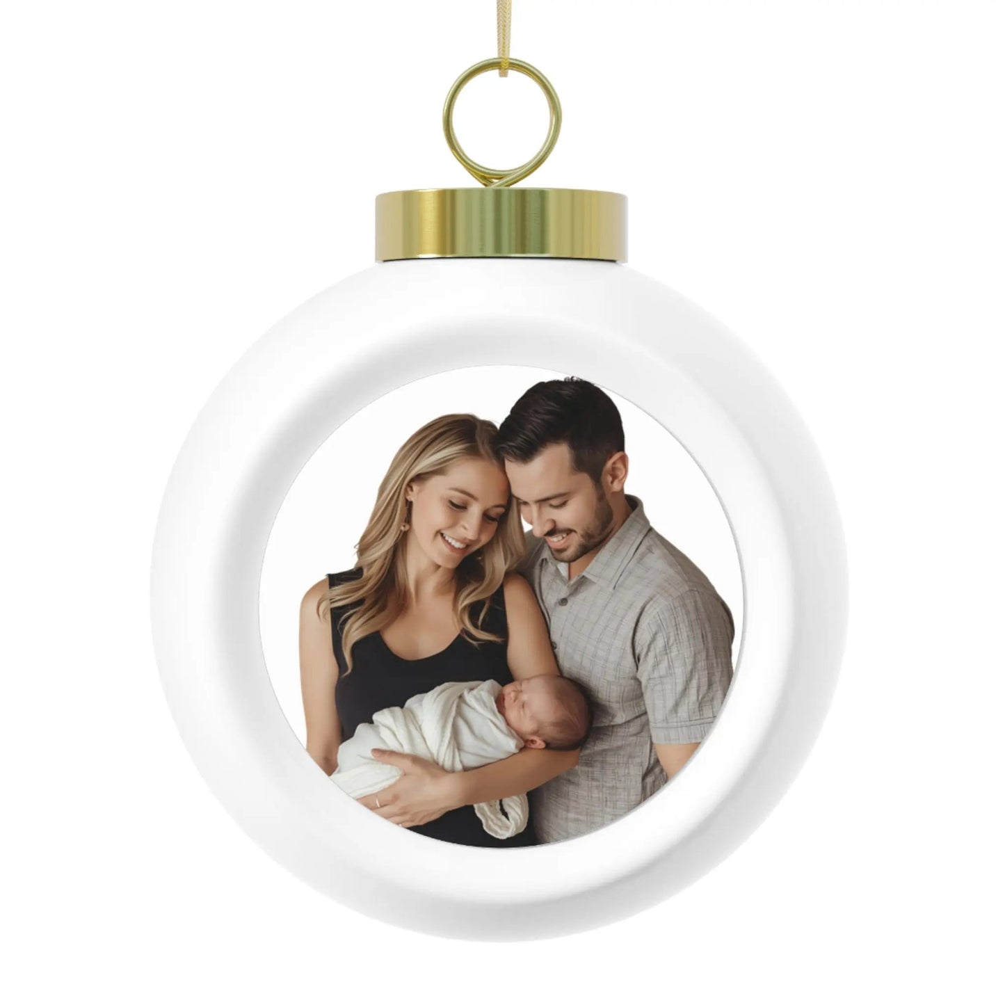 Personalized Christmas Ball Ornament - Stitched For You Embroidery Co.