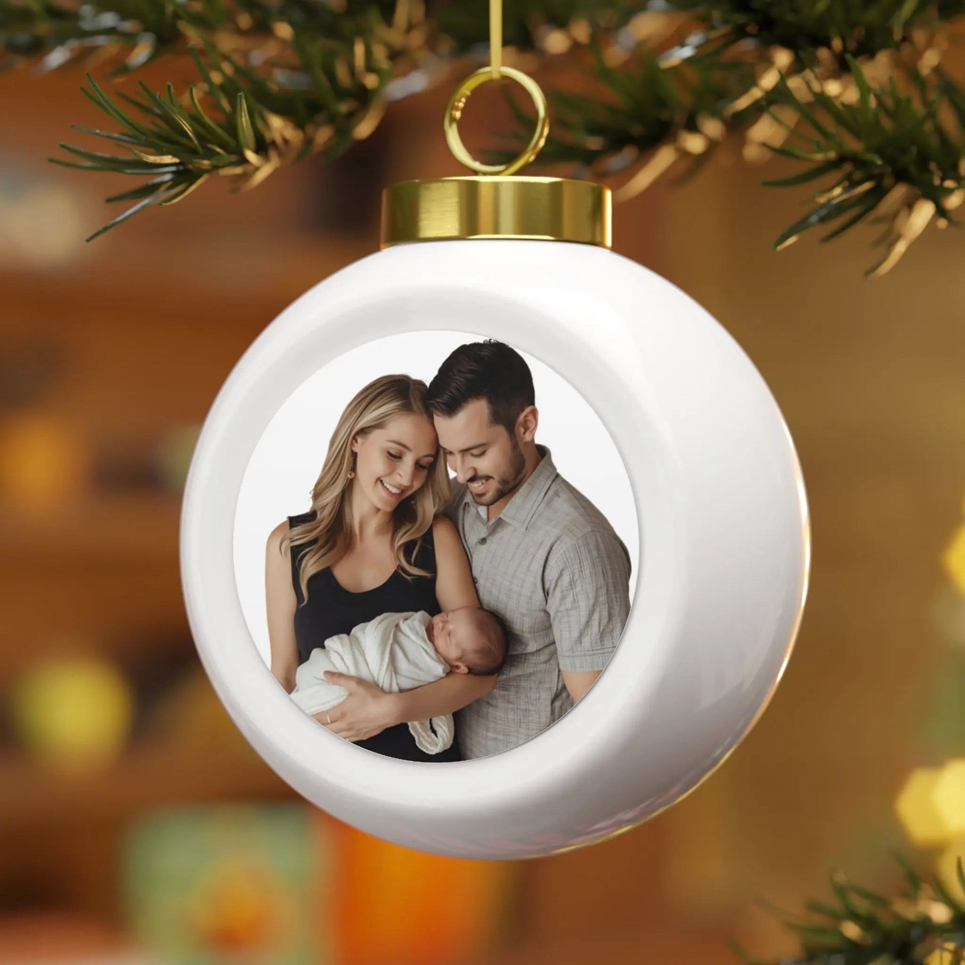 Personalized Christmas Ball Ornament - Stitched For You Embroidery Co.