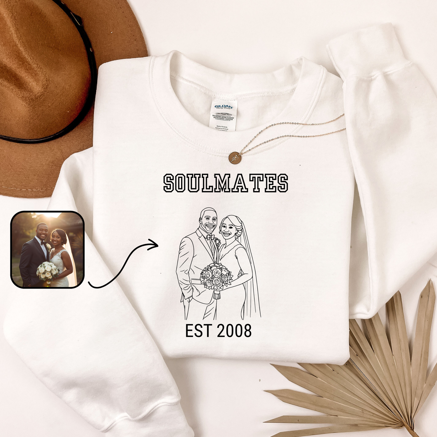 Twin Flame Soulmate Sweatshirt – A Soul Mate Design (Non-Embroidered)