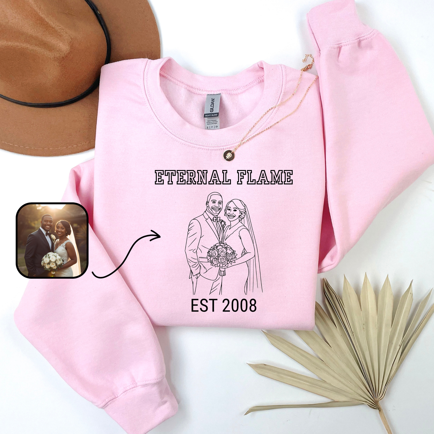 Twin Flame Soulmate Sweatshirt – A Soul Mate Design (Non-Embroidered)