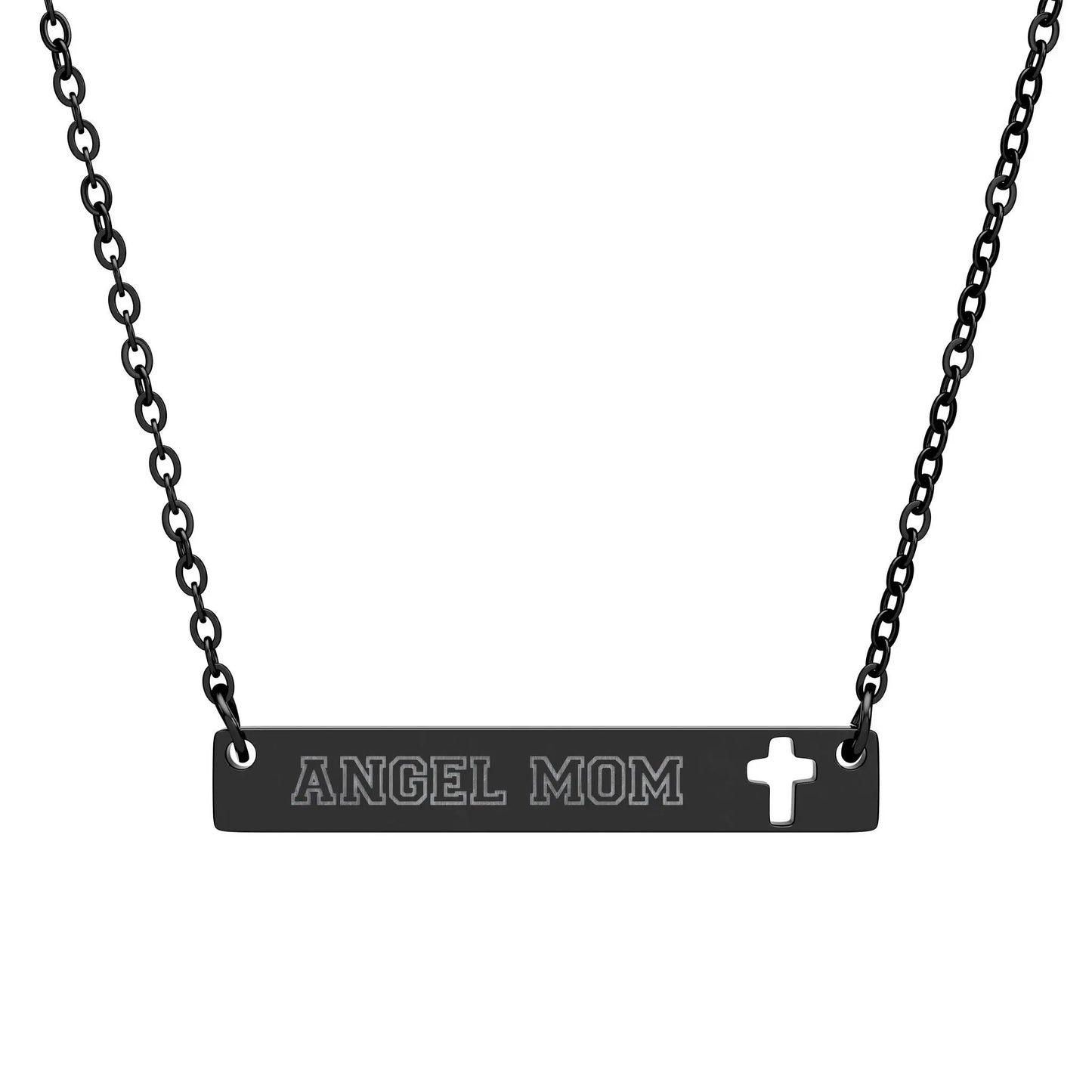 Personalized Cross Bar Necklace - Stitched For You Embroidery Co.