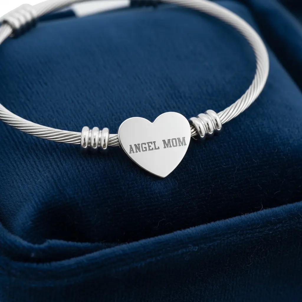 Angel Mom engraving detail