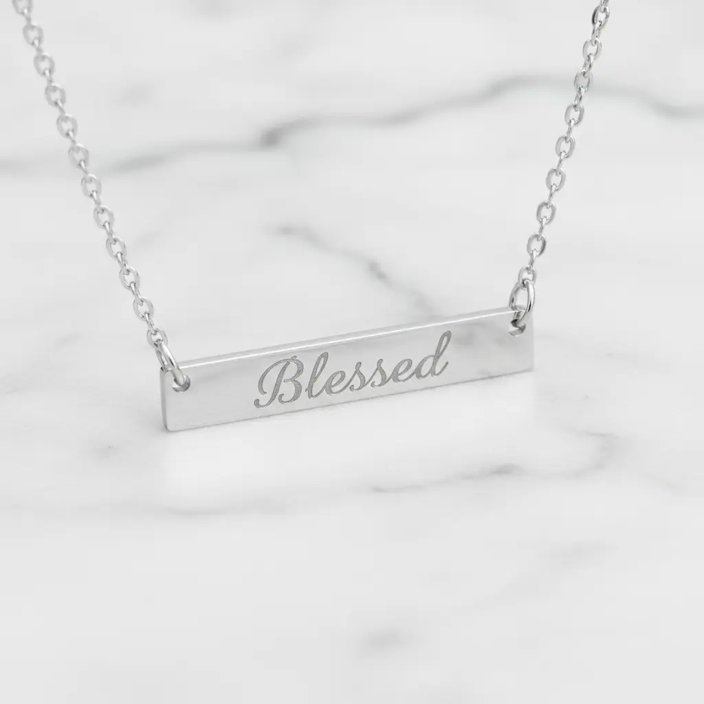 Blessed Bar Necklace