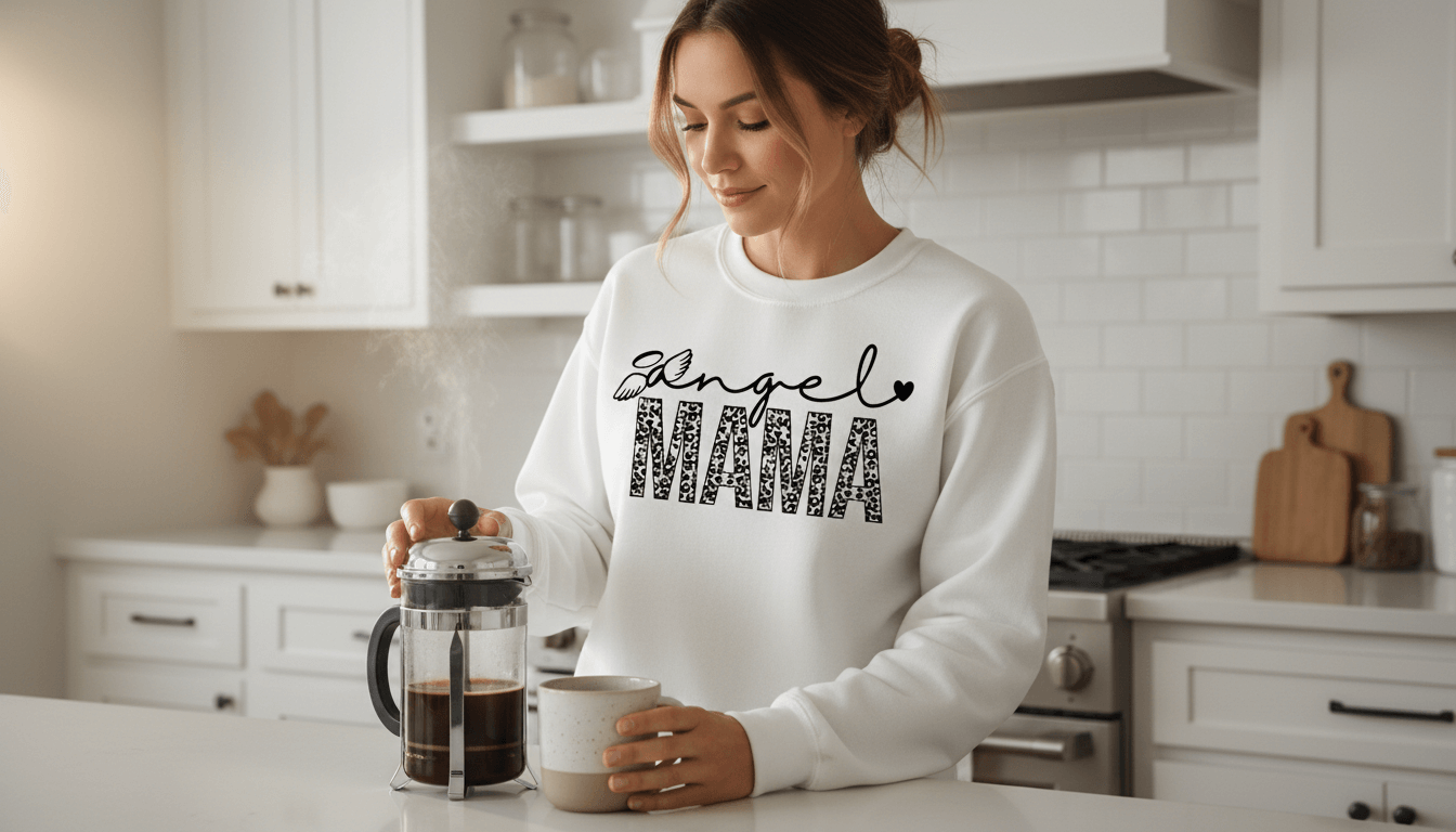 Bright kitchen morning routine