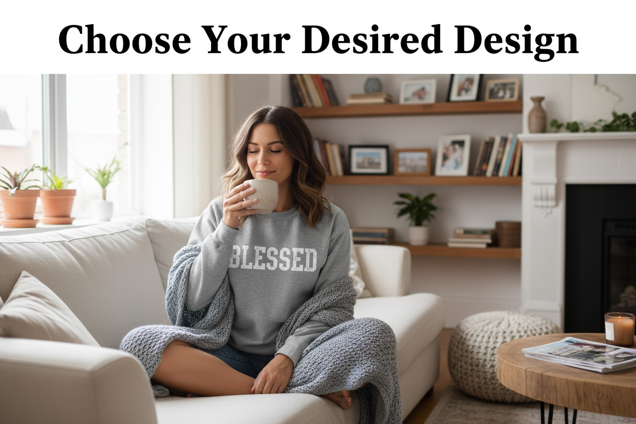 Choose Your Desired Design - Black Text