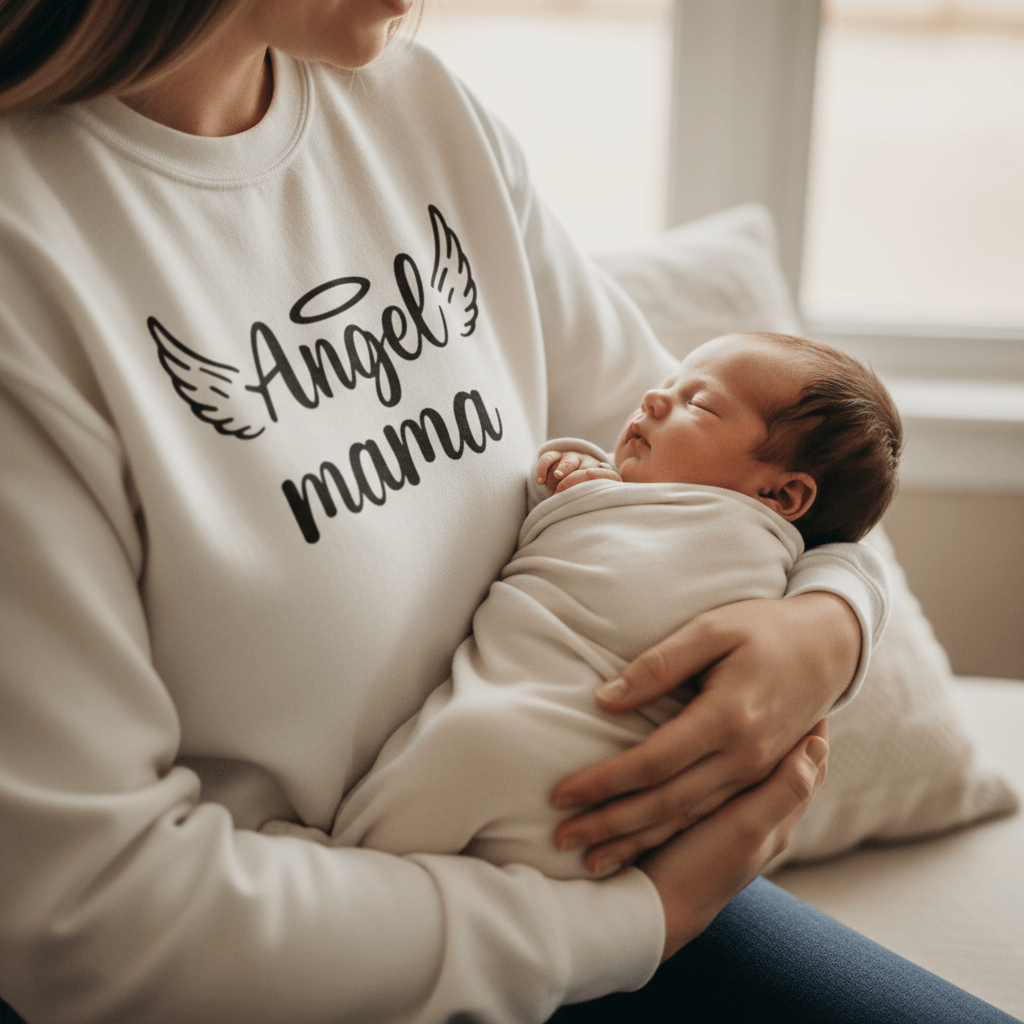 Close-up hands cradling baby
