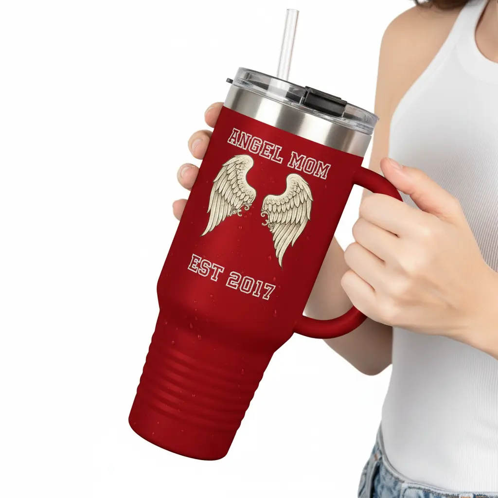 Close-up of hand holding mug by handle