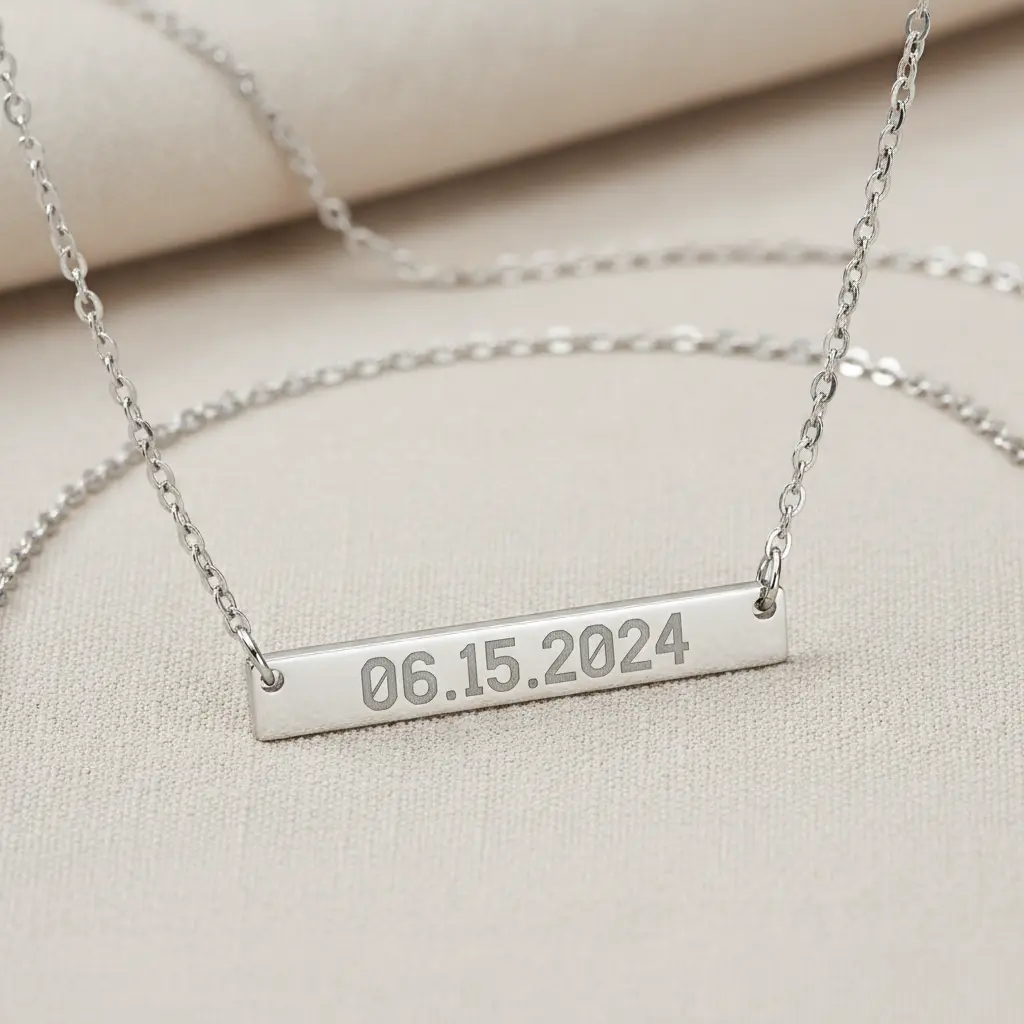 Date Bar Necklace