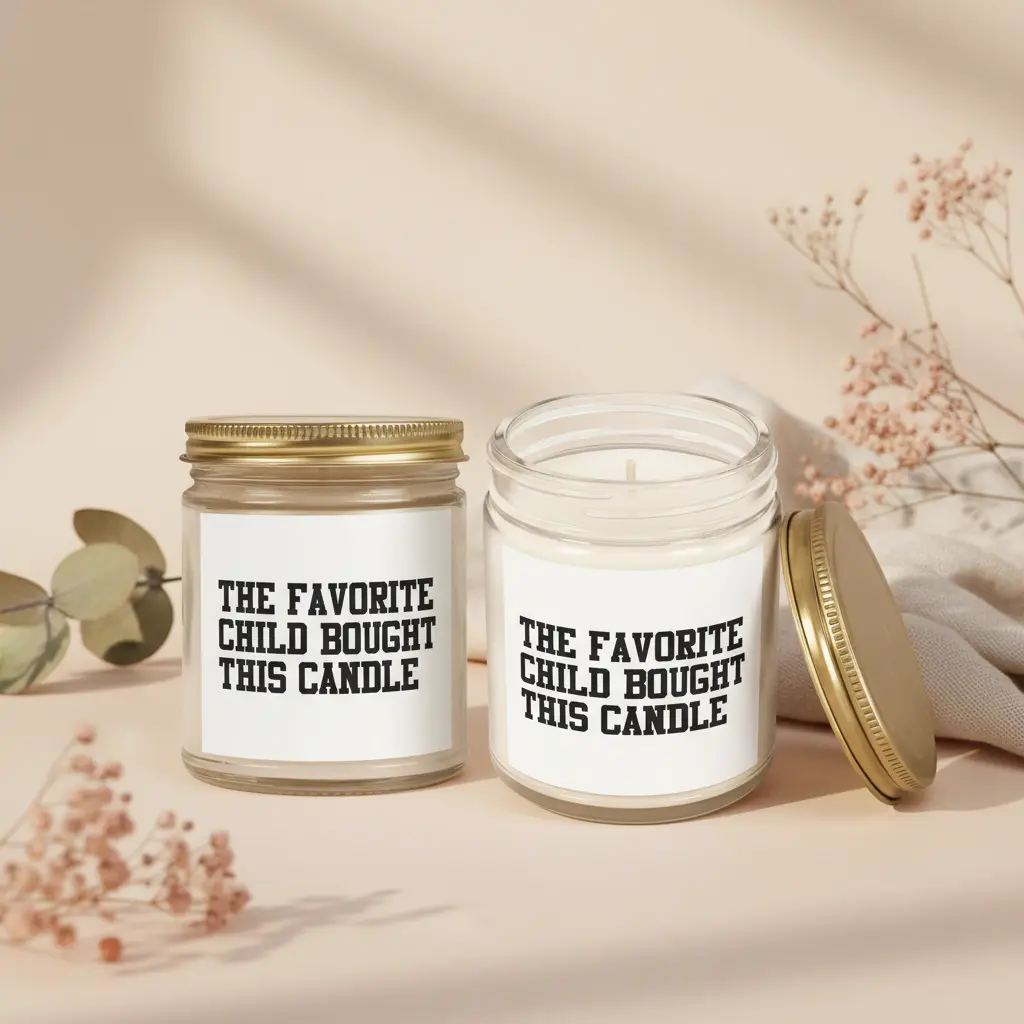 Elegant candle product background