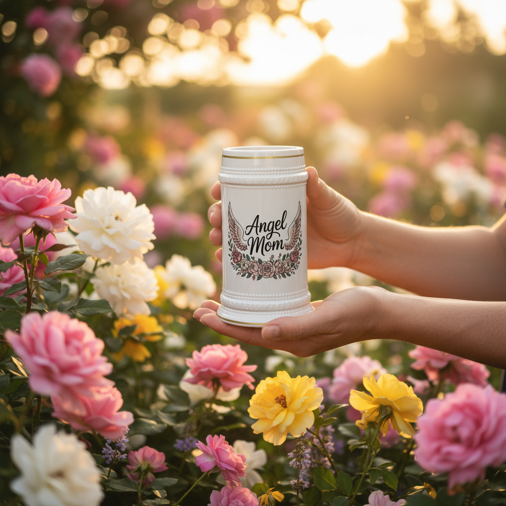 Garden scene with hands