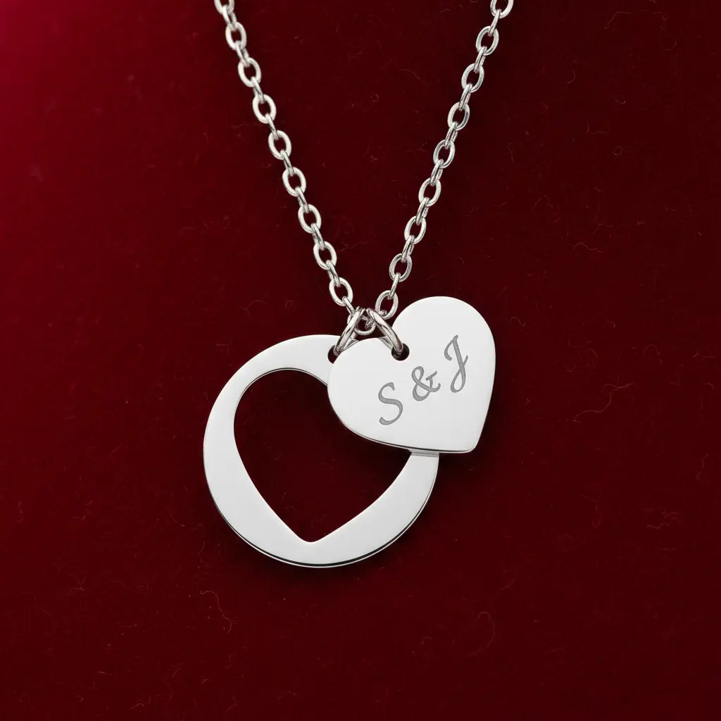 Initials Heart Necklace