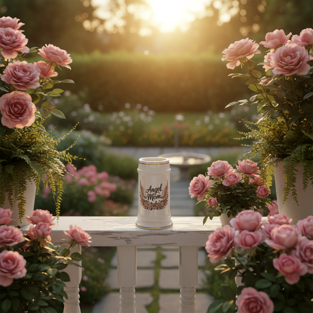 Outdoor porch sunset scene