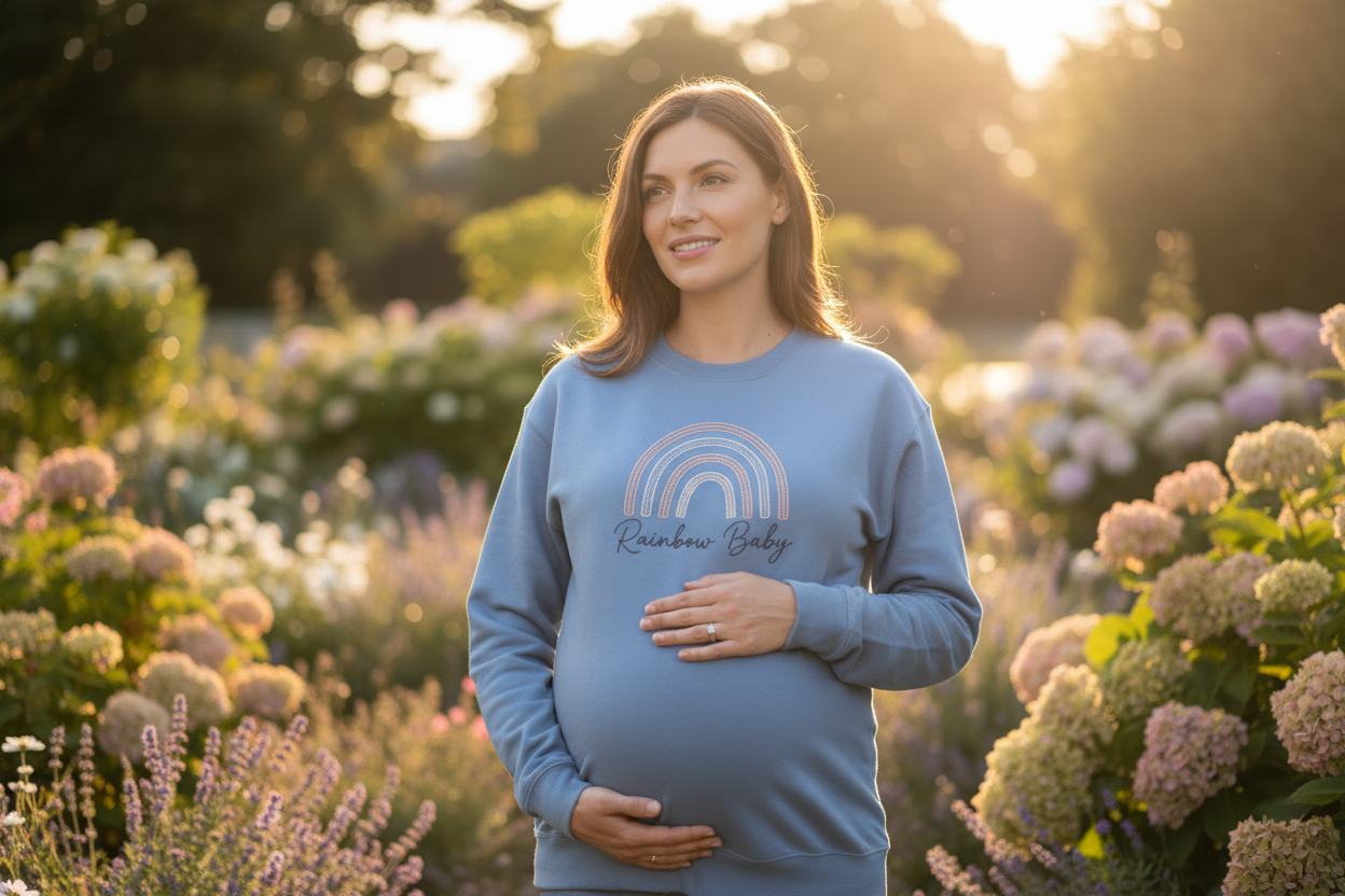 Rainbow Baby Embroidered