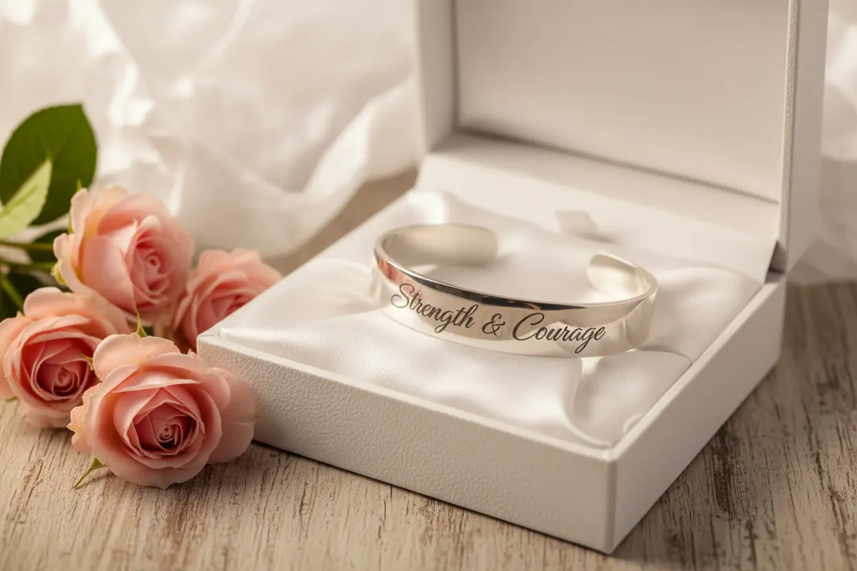 Strength & Courage Cuff Bracelet Gift